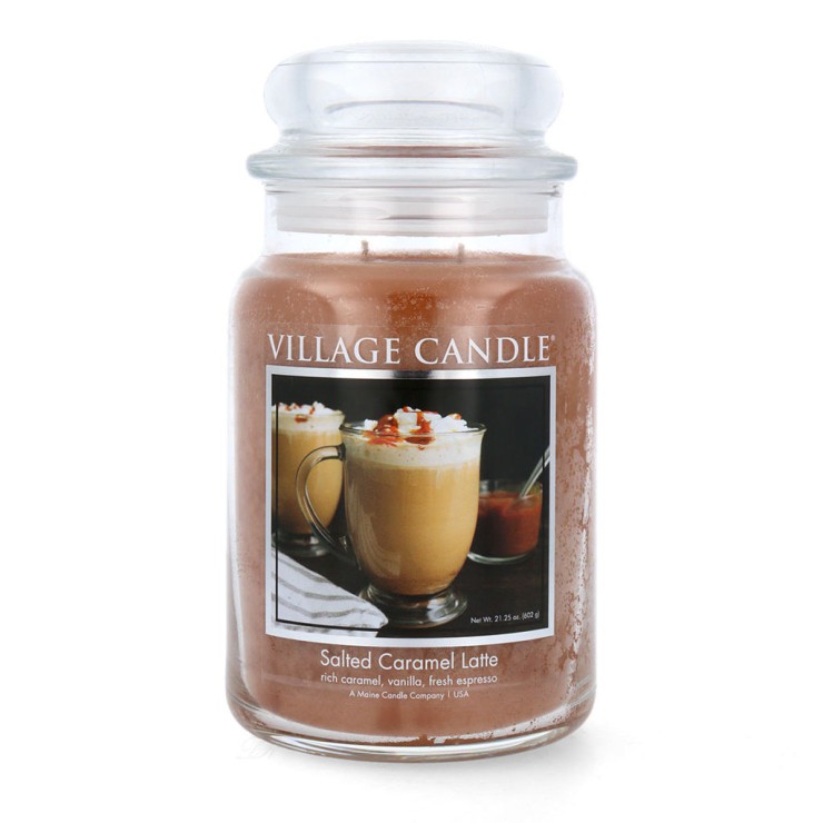 Duża świeca Salted Caramel Latté Village Candle