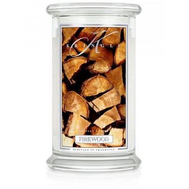 Duża świeca Firewood Kringle Candle