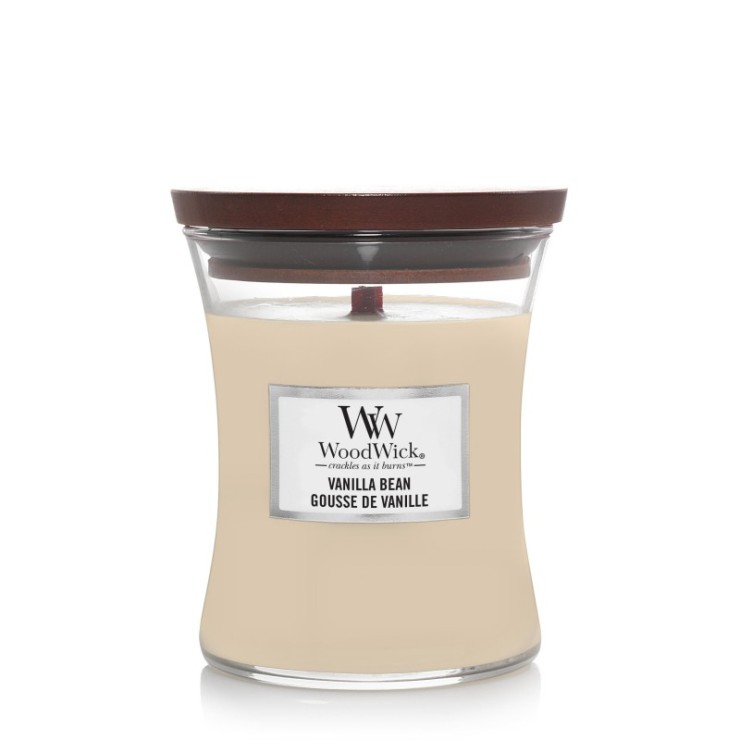 Średnia świeca Vanilla Bean Woodwick Średnia świeca Vanilla Bean Woodwick