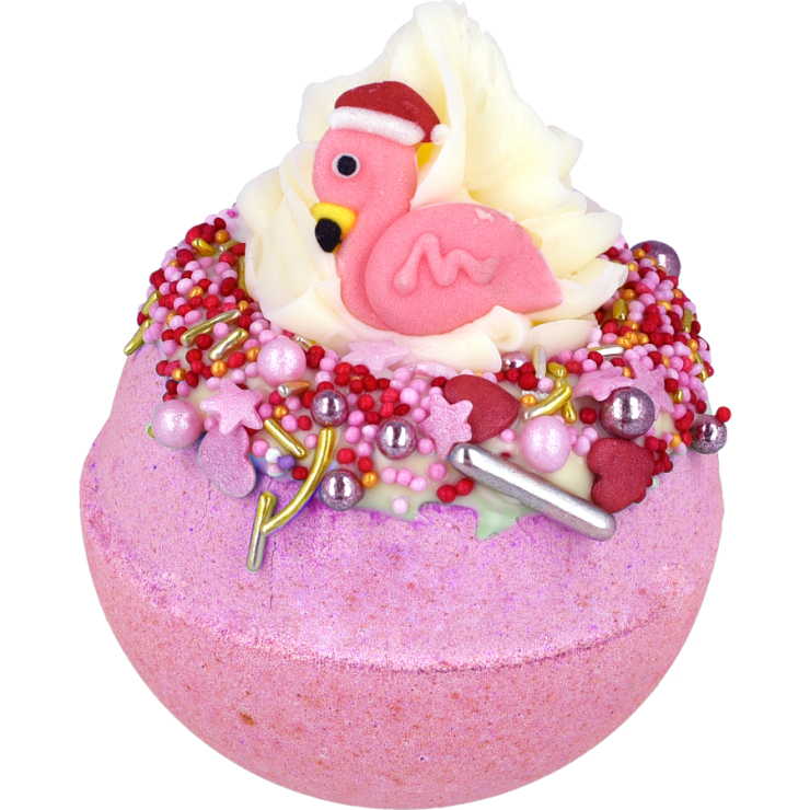 Musująca kula do kąpieli Flamingo bells Bomb Cosmetics Musująca kula do kąpieli Flamingo bells Bomb Cosmetics