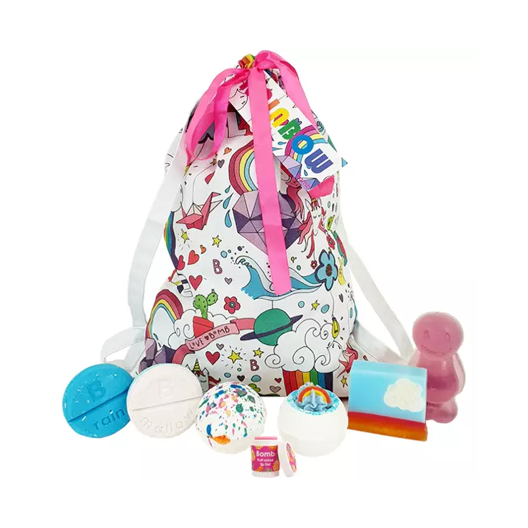 Zestaw upominkowy worek Unicorn Utopia Bomb Cosmetics Zestaw upominkowy worek Unicorn Utopia Bomb Cosmetics
