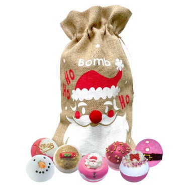 Zestaw upominkowy worek Ho Ho Ho Santa Bomb Cosmetics