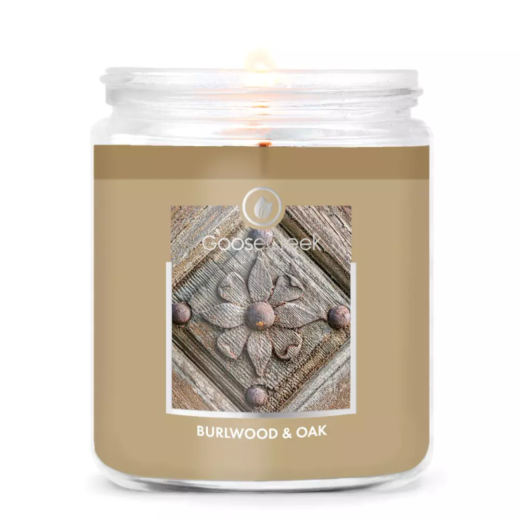 Mała świeca Burlwood & Oak Goose Creek Candle Mała świeca Burlwood & Oak Goose Creek Candle
