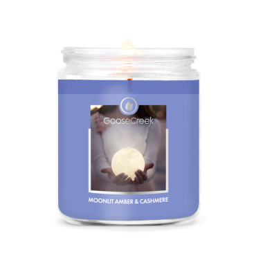 Mała świeca Moonlit Amber & Cashmere Goose Creek Candle
