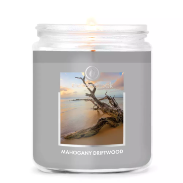 Mała świeca Mahogany Driftwood Goose Creek Candle