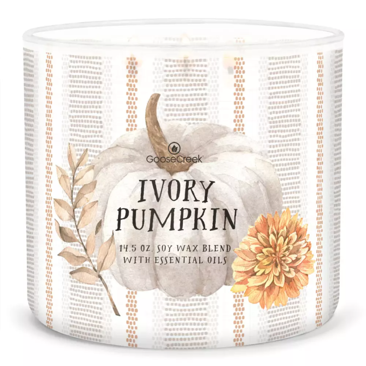 Świeca Tumbler Ivory Pumpkin Goose Creek Candle Świeca Tumbler Ivory Pumpkin Goose Creek Candle