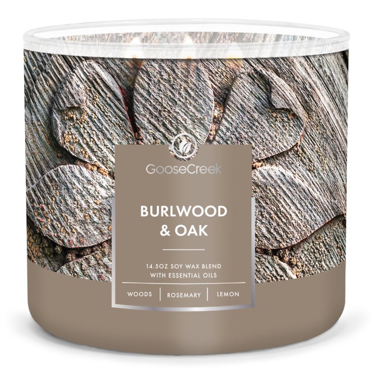 Świeca Tumbler Burlwood & Oak Goose Creek Candle Świeca Tumbler Burlwood & Oak Goose Creek Candle