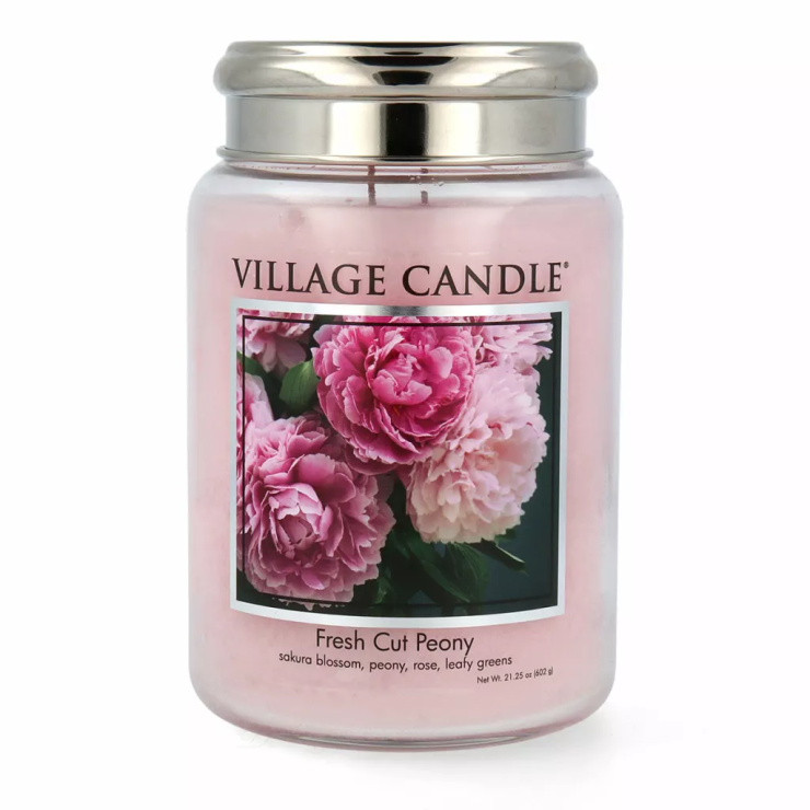 Duża świeca Fresh Cut Peony Metalic Village Candle Duża świeca Fresh Cut Peony Metalic Village Candle
