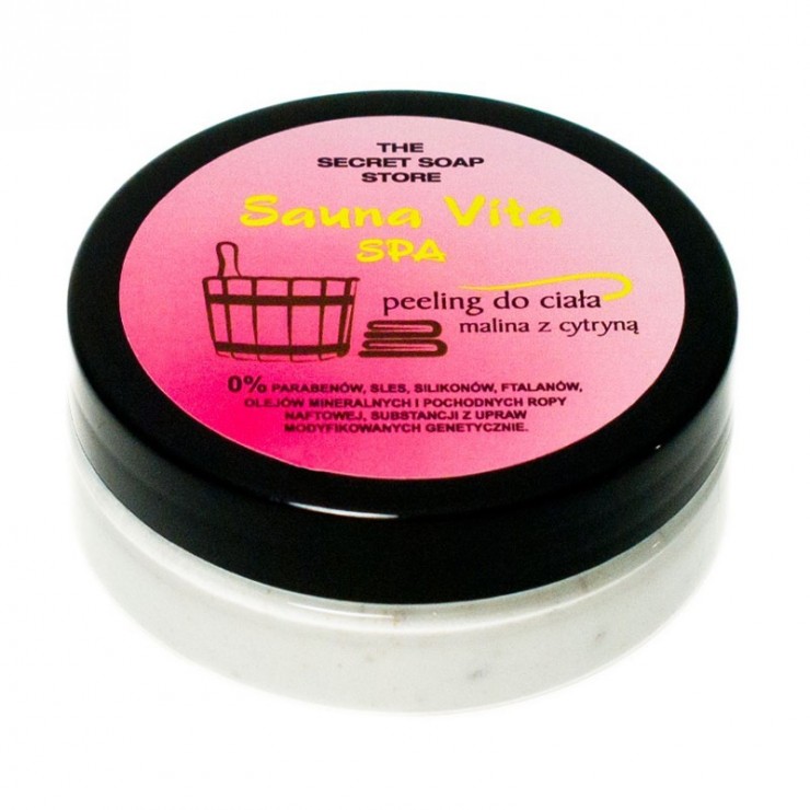 Peeling solny do ciała malina z cytryną Peeling solny do ciała malina z cytryną