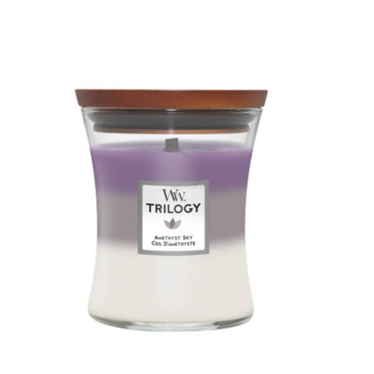 Średnia świeca Amethyst Sky Woodwick Średnia świeca Amethyst Sky Woodwick