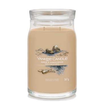 Duża świeca Signature Amber & Sandalwood Yankee Candle