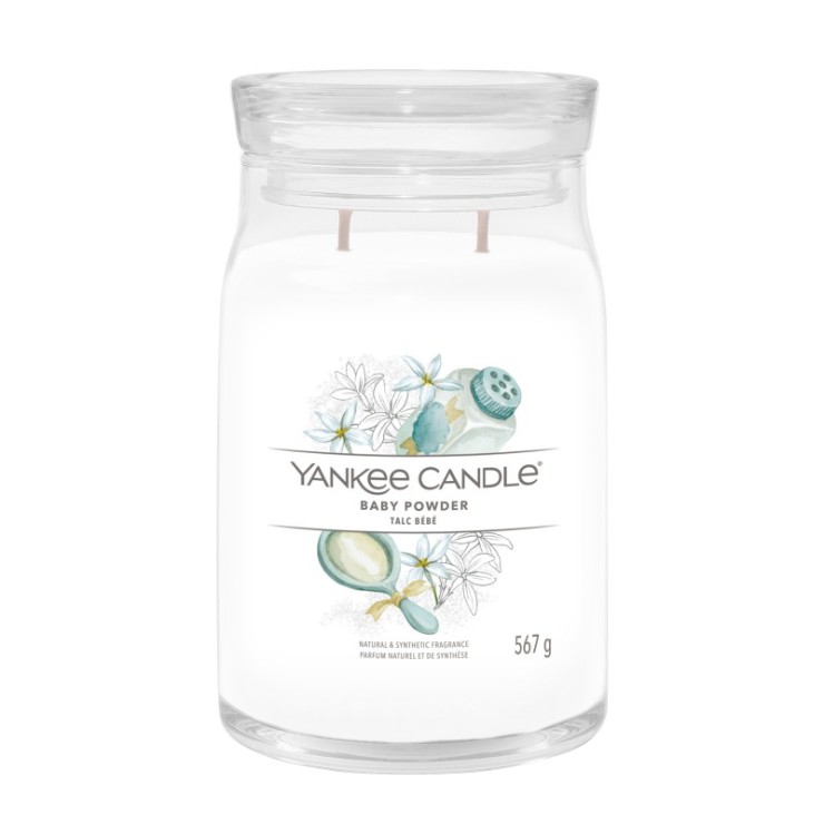 Duża świeca Signature Baby Powder Yankee Candle Duża świeca Signature Baby Powder Yankee Candle