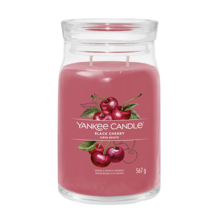 Duża świeca Signature Black Cherry Yankee Candle Duża świeca Signature Black Cherry Yankee Candle