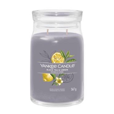 Duża świeca Signature Black Tea & Lemon Yankee Candle