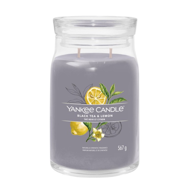 Duża świeca Signature Black Tea & Lemon Yankee Candle Duża świeca Signature Black Tea & Lemon Yankee Candle