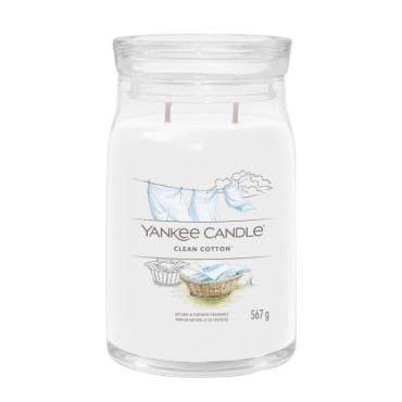 Duża świeca Signature Clean Cotton Yankee Candle
