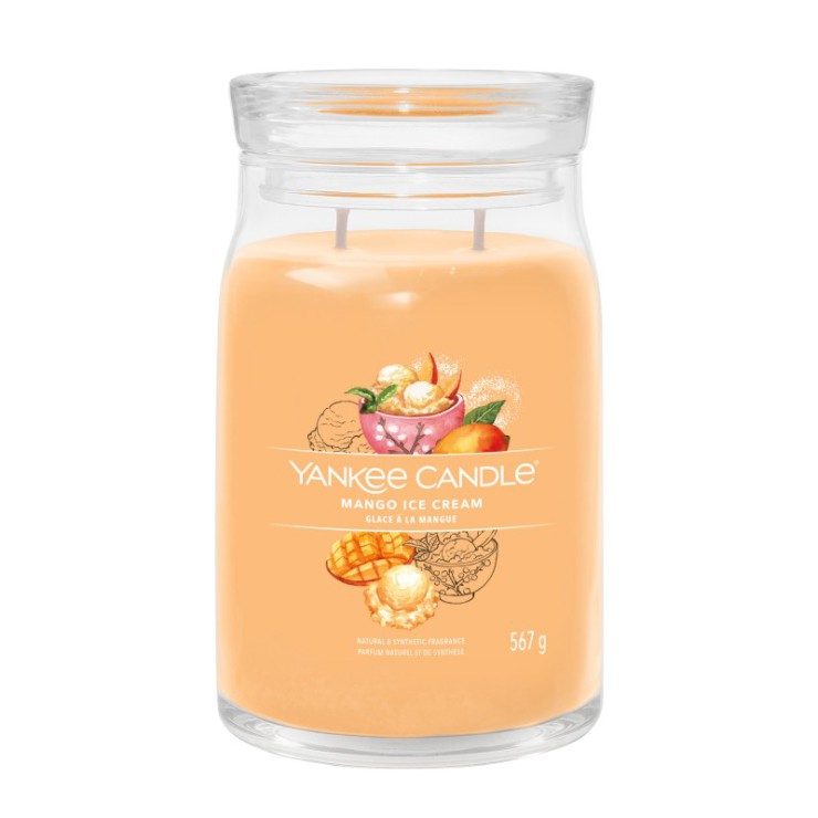 Duża świeca Signature Mango Ice Cream Yankee Candle Duża świeca Signature Mango Ice Cream Yankee Candle