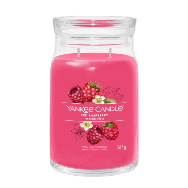 Duża świeca Signature Red Raspberry Yankee Candle