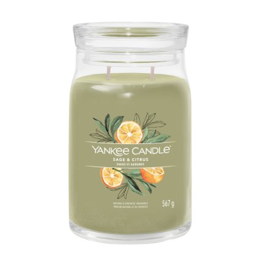 Duża świeca Signature Sage & Citrus Yankee Candle