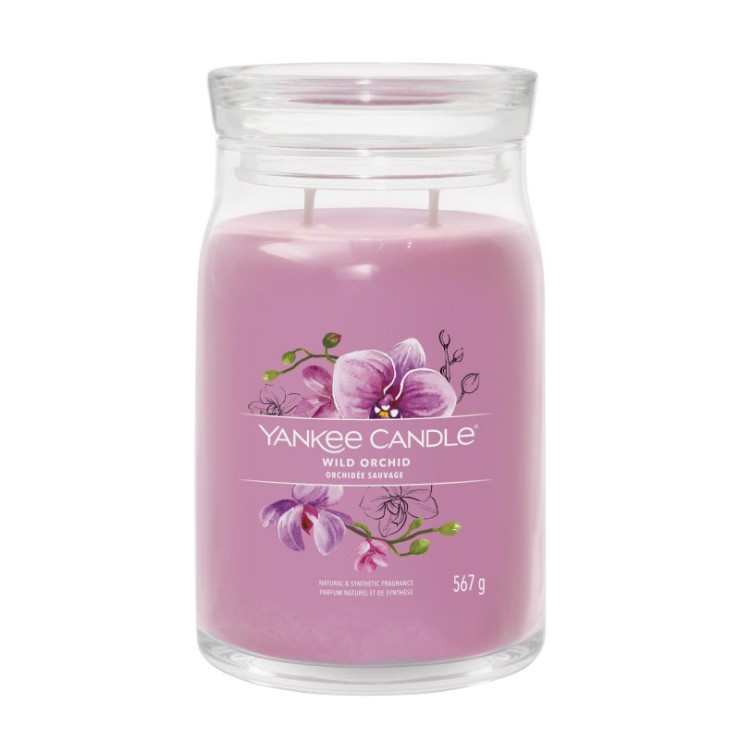Duża świeca Signature Wild Orchid Yankee Candle