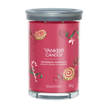 Duży tumbler Signature Peppermint Pinwheels Yankee Candle