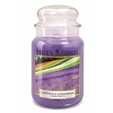 Duża świeca Lavender&Lemongrass Price's Candles