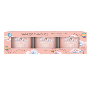 Świeca mini 3 pack Watercolour Skies Yankee Candle