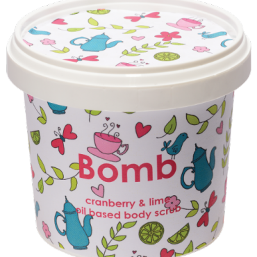 Naturalny peeling pod prysznic ŻURAWINA z LIMETKĄ Bomb Cosmetics