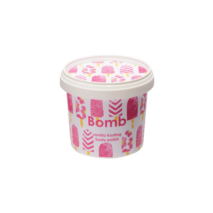 Peeling pod prysznic z masłem shea WANILIOWY LUKIER Bomb Cosmetics