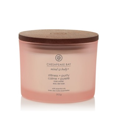Duża świeca z 3 knotami Stillness & Purity (Rose Water) Chesapeake Bay Candle