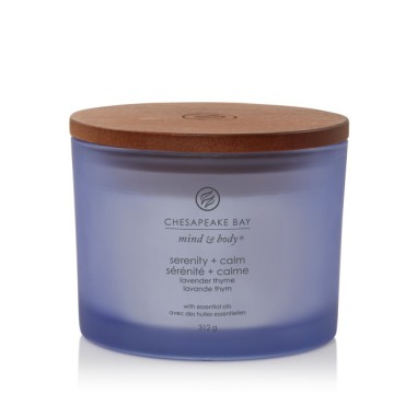 Duża świeca z 3 knotami Serenity & Calm (Lavender Thyme) Chesapeake Bay Candle