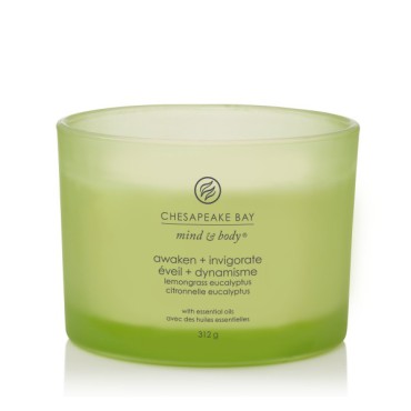 Duża świeca z 3 knotami Awaken & Invigorate (Lemongrass Eucalyptus) Chesapeake Bay Candle