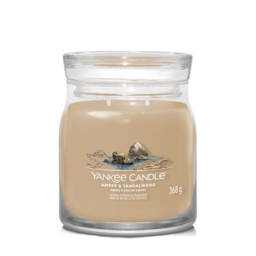 Średnia świeca Signature Amber & Sandalwood Yankee Candle