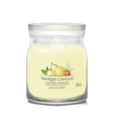 Średnia świeca Signature Iced Berry Lemonade Yankee Candle