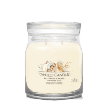 Średnia świeca Signature Wool & Amber Yankee Candle