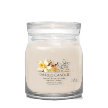 Średnia świeca Signature Vanilla Creme Brulee Yankee Candle