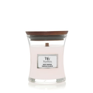 Mała świeca Sheer Tuberose WoodWick