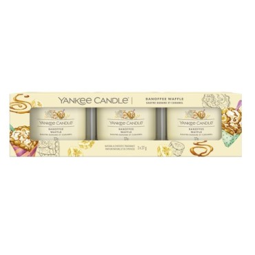 Świeca mini 3 pack Banoffee Waffle Yankee Candle
