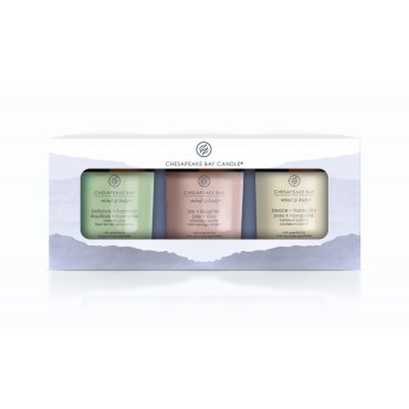 Zestaw 3 małych świec Wellness Chesapeake Bay Candle
