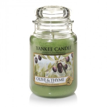 Duża świeca Olive & Thyme Yankee Candle