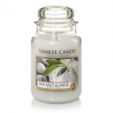 Duża świeca Sea Salt & Sage Yankee Candle
