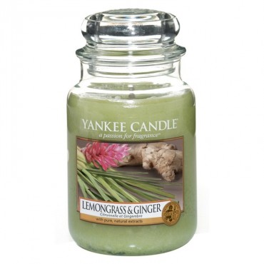 Duża świeca Lemongrass & Ginger Yankee Candle