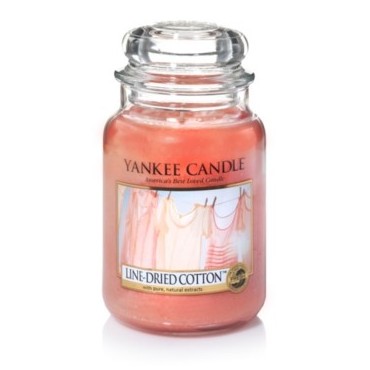 Duża świeca Linen Dried Cotton Yankee Candle