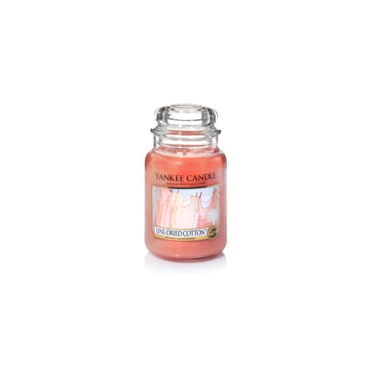 Duża świeca Linen Dried Cotton Yankee Candle Duża świeca Linen Dried Cotton Yankee Candle