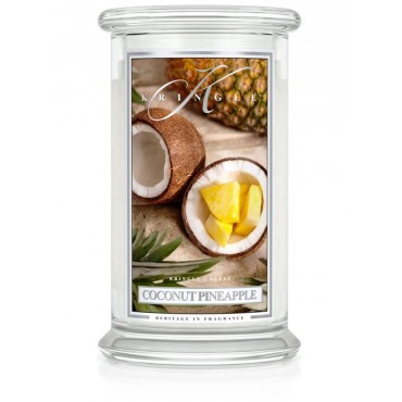 Duża świeca Coconut Pineapple Kringle Candle