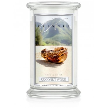 Duża świeca Coconut Wood Kringle Candle