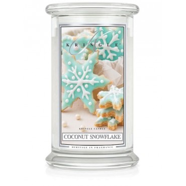 Duża świeca Coconut Snowflake Kringle Candle
