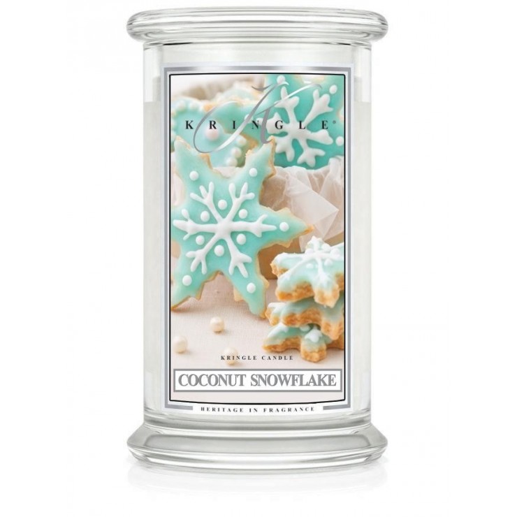 Duża świeca Coconut Snowflake Kringle Candle Duża świeca Coconut Snowflake Kringle Candle