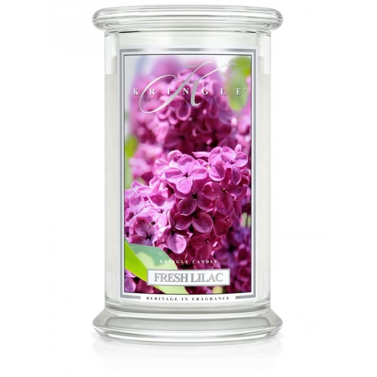 Duża świeca Fresh Lilac Kringle Candle