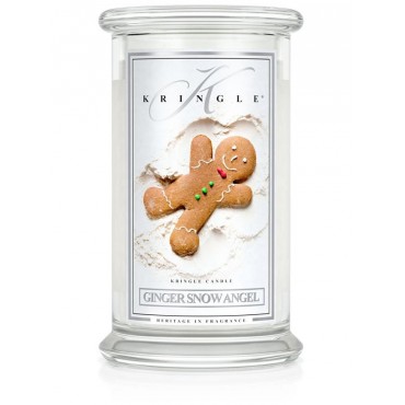 Duża świeca Ginger Snow Angel Kringle Candle